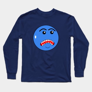 Mr Angry Blue Ball Long Sleeve T-Shirt